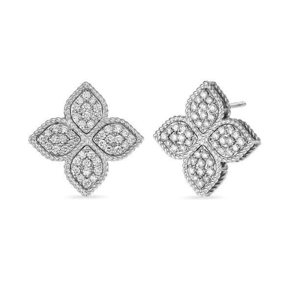 PF Earrings white gold