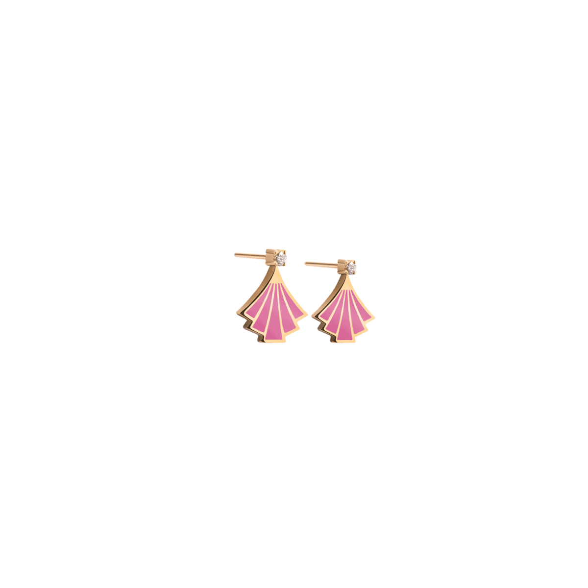 Bloom studs rose pink