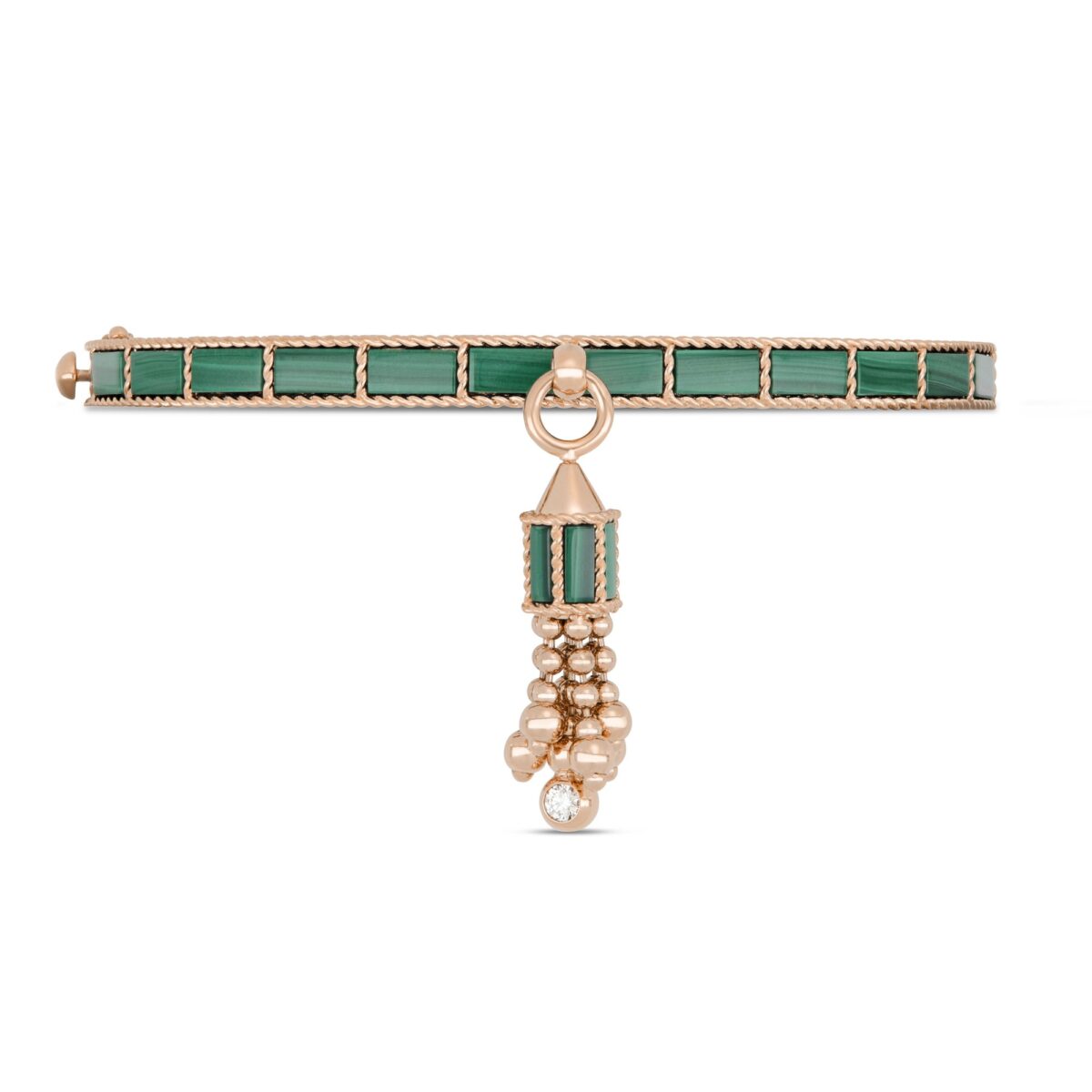 ROBERTO-COIN-ART-DECO-TASSEL-BANGLE-18KT-ROSE-GOLD-WITH-MALACHITE-AND-DIAMONDS-MINI-VERSION_ADV888BA2249