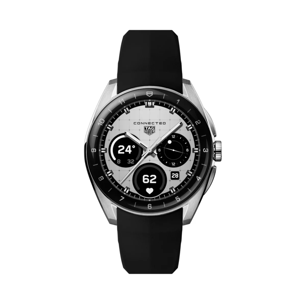 CONNECTED E5 - 40 MM STEEL CASE WITH RUBBER STRAP