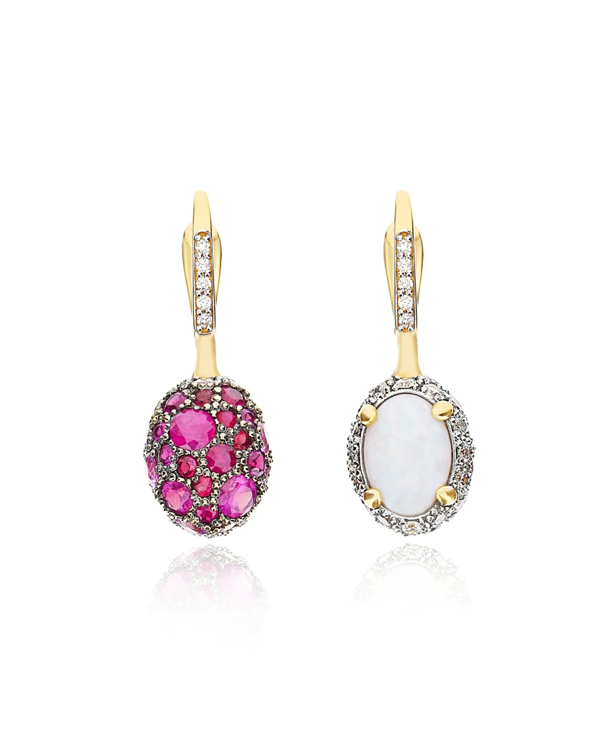 Reverse Ciliegine earrings (small)