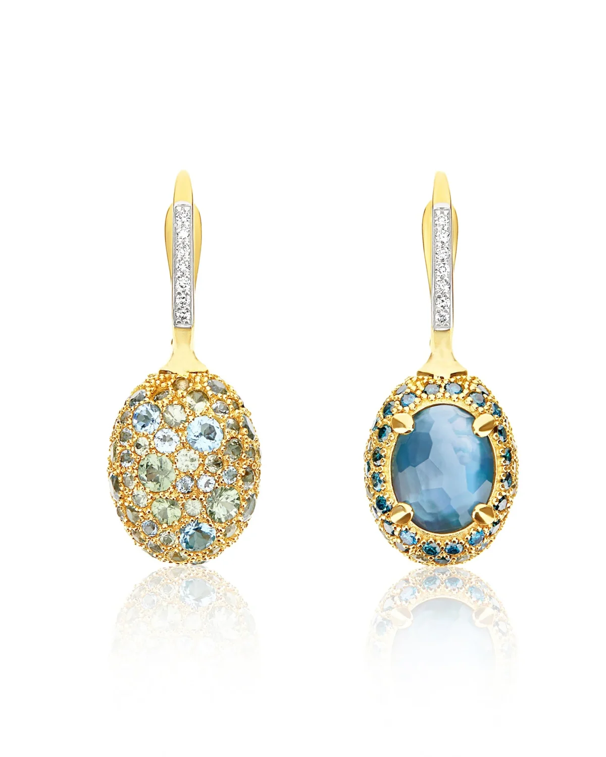 Reverse Ciliegine earrings (medium)