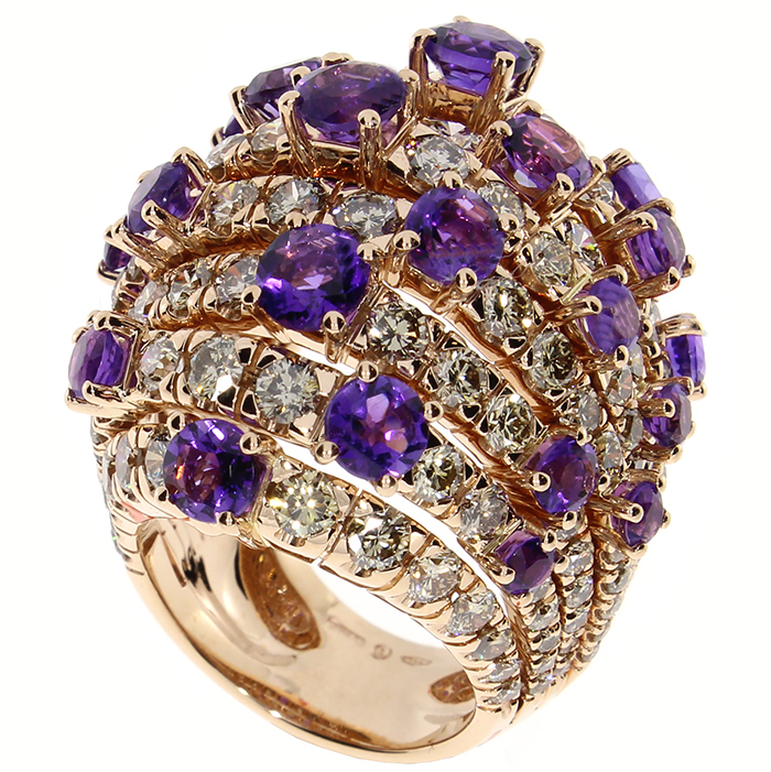 Notte Di San Lorenzo Ring Pink Gold