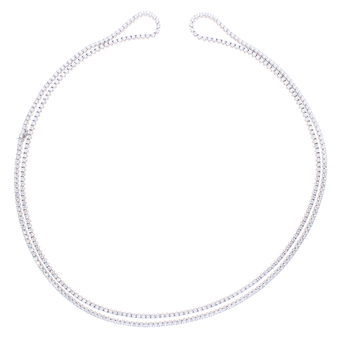 Veramore Tennis Necklace White Gold With Diamond