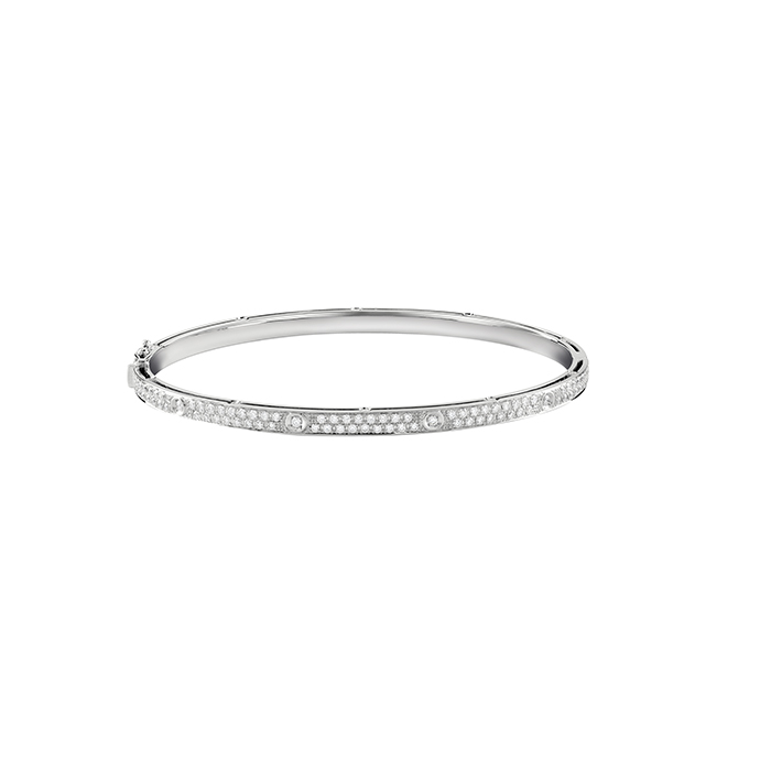 D.Side Bracelet White Gold With Diamond