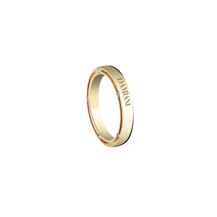D.Side Ring Yellow Gold With Diamond