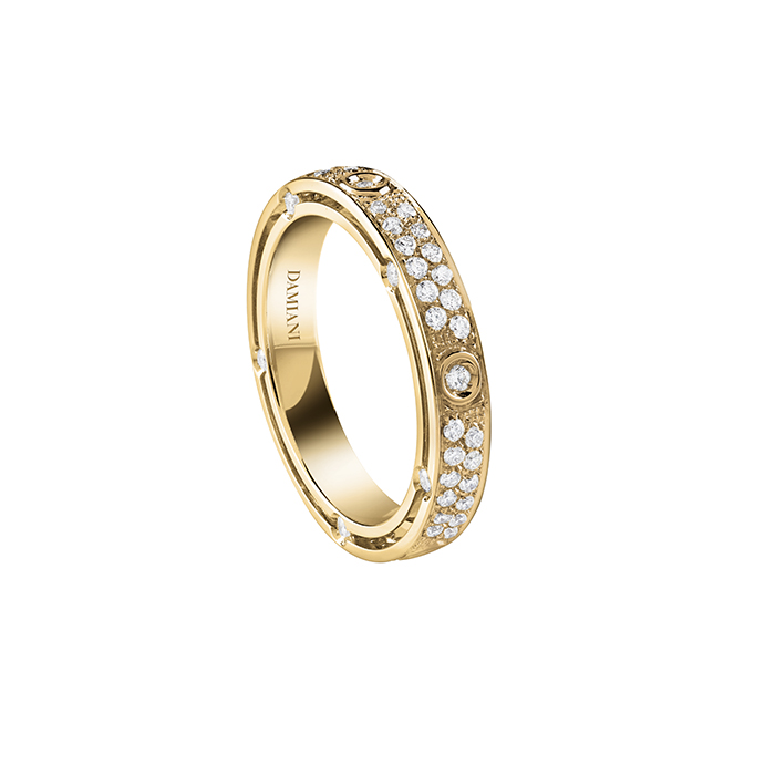 D.Side Ring Yellow Gold With Diamond