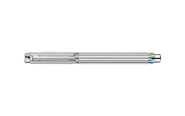 Silver-Plated and Rhodium-Coated VARIUS™ RAINBOW Roller Pen Limited Edition