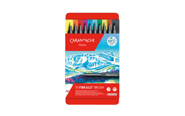 Box 10 Fibre-tipped Pens Fibralo™ Brush