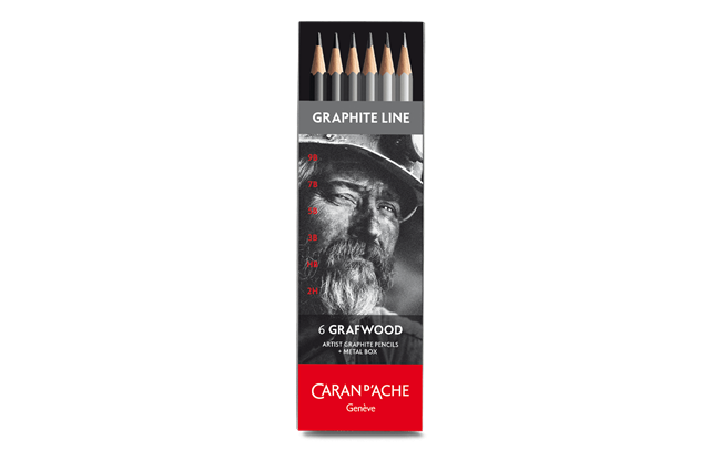 Box of 6 Hardness Degrees GRAPHITE LINE